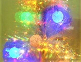 クリスマスツリーの光を分光シートで見てみよう！