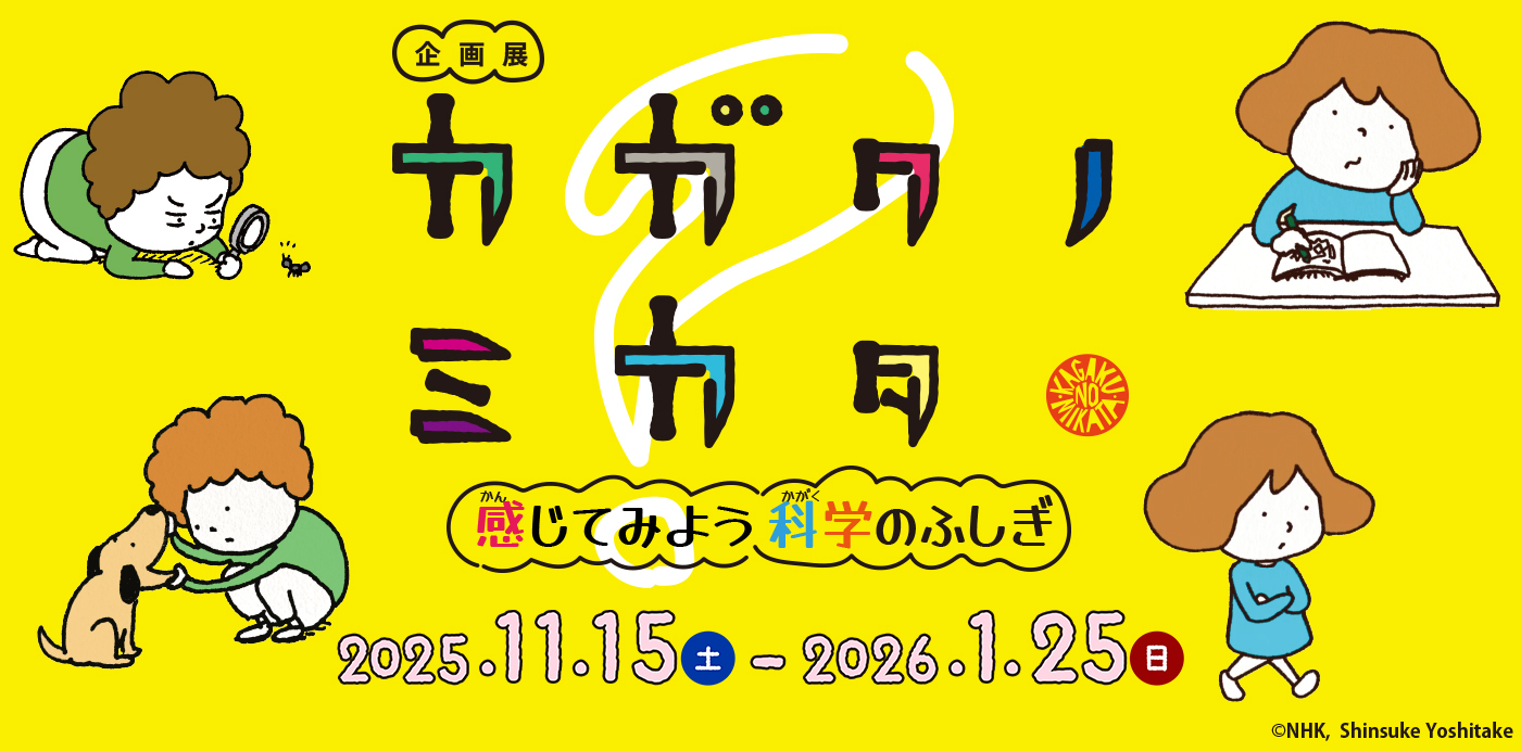 企画展「カガクノミカタ―感じてみよう科学のふしぎ―」